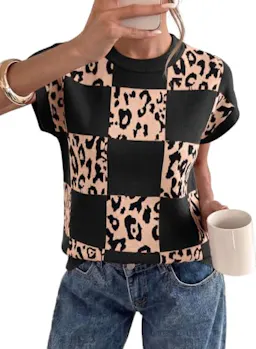 Leopard Print Sweater Vest