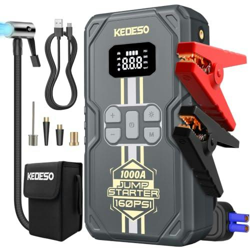Car Jump Starter with Air Compressor
