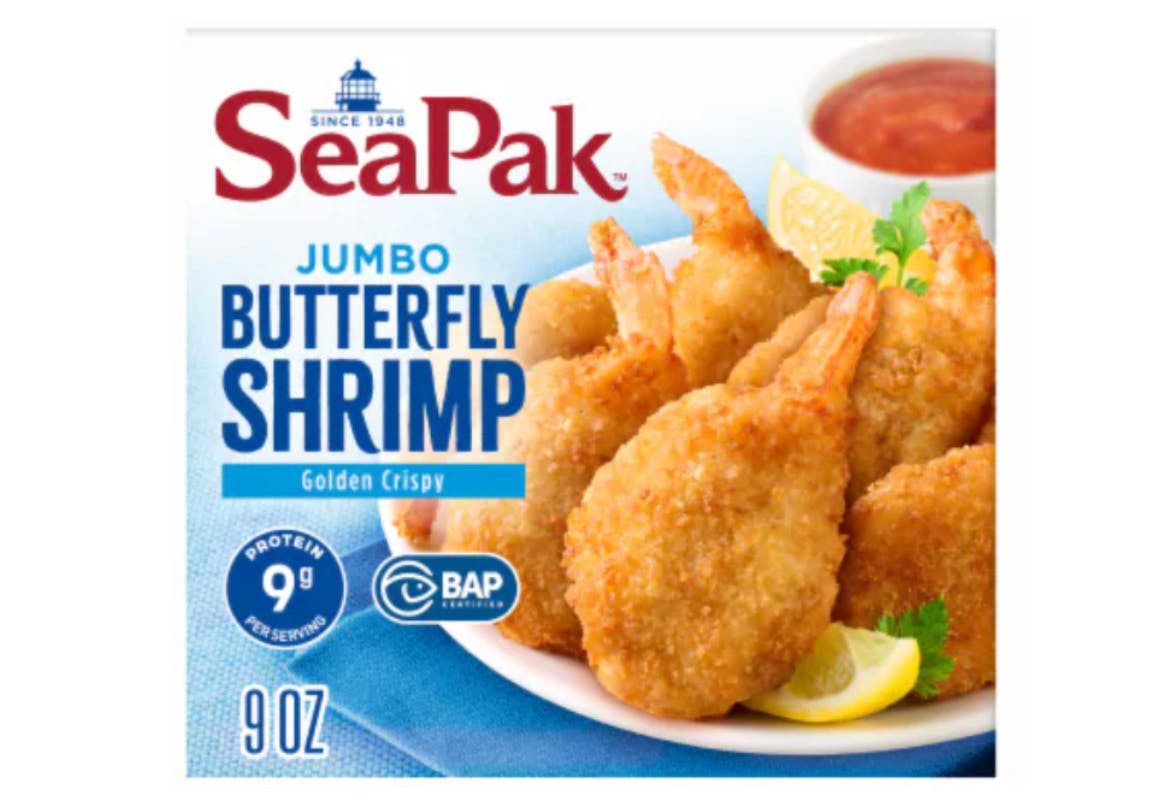 2 SeaPak Frozen Butterfly Shrimp
