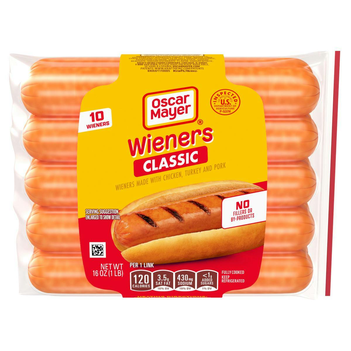 2 Oscar Mayer Hot Dogs Packs