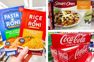 dollar general rice-a-roni, coca-cola, smart ones 3-photo collage