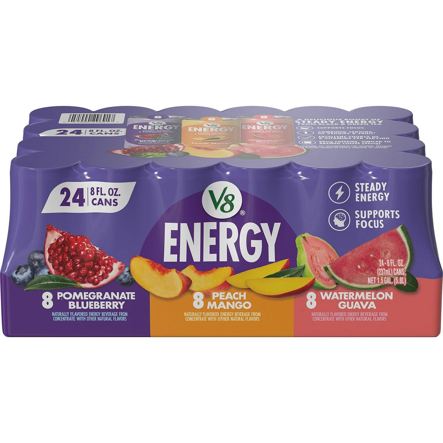 V8 Energy Drinks 24-Pack