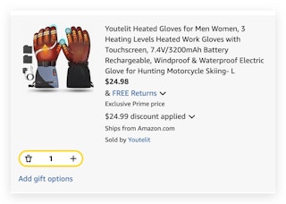Heated Gloves amazon