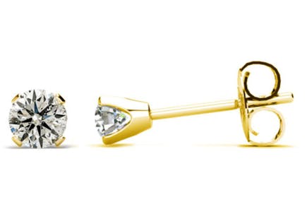 Natural Diamond Stud Earrings