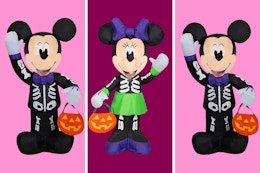 Disney Halloween Mickey and Minnie Mouse Inflatables, Only $35 at Kohl's card image