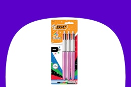 Bic 4-Color Retractable Pens 3-Pack, as Low as $5.07 on Amazon card image