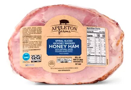 Appleton Farms Ham, per lb