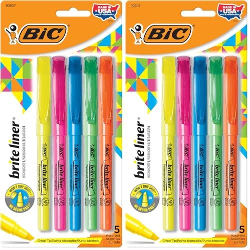 BIC Brite Liner Highlighters 2-Pack
