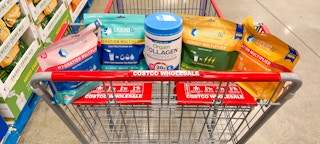 liquid i v in a cart at costco