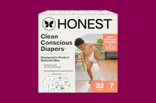 a package of honest diapers