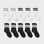 Cat & Jack Kids' Crew Socks 10-Pack