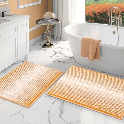 Chenille Bath Mat 2-Pack