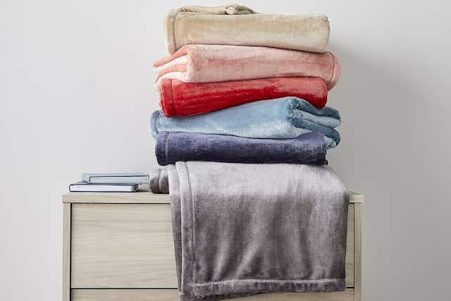 Velvet Plush Throw Blankets, Available at JCPenney for Just $10 card image