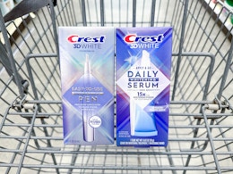 Freebie + $6 Moneymaker Deal on Crest Whitening Pen and Serum at Walgreens card image