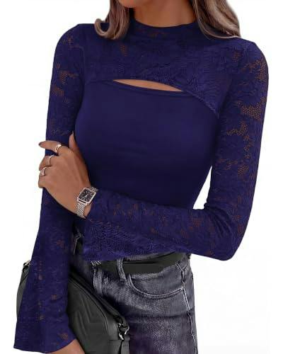 PRETTYGARDEN Women's Lace Top