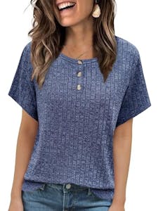 Women's Short-Sleeve Knit Top