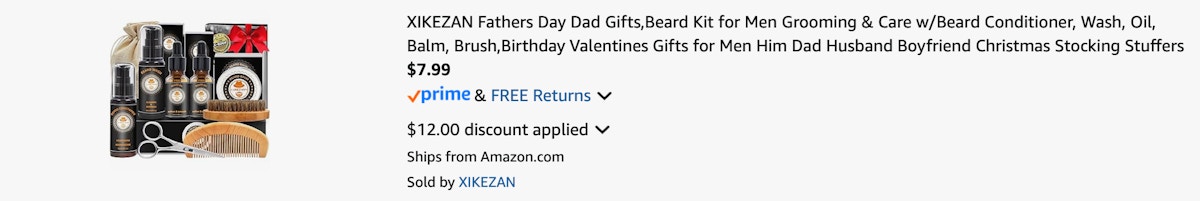 Amazon Beard Kit 2025 B078N1DBY9