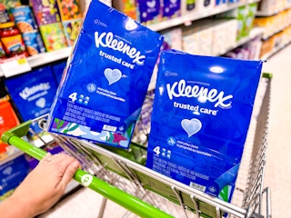 publix Kleenex Trusted Care Tissues in cart