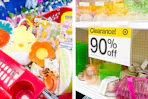 target easter clearance items 90% off sign