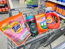 tide downy bounce laundry products in walgreens cart