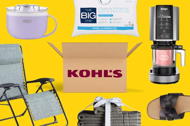 Kohl's Mystery Day: $6 Mini Waffle Maker, $13 Comforter, and $7 Beach Towels card image