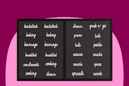 Walmart The Home Edit clear pantry labels