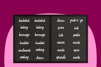 Walmart The Home Edit clear pantry labels