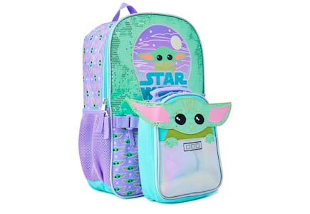 Baby Yoda Backpack and Lunch Tote