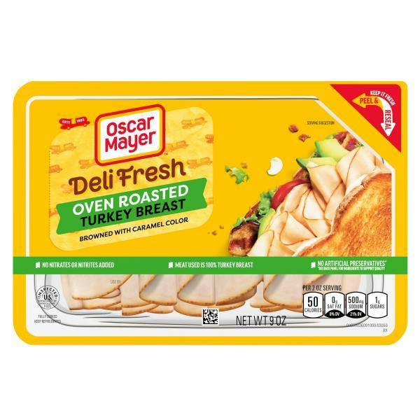 2 Oscar Mayer Deli Fresh Turkey Packs