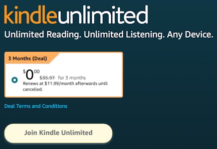 Kindle Unlimited 3-Month Membership
