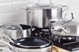 a blue diamond cookware set