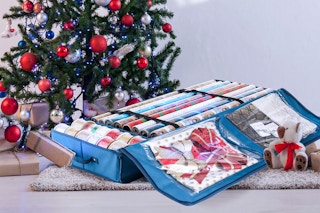 walmart wrapping paper storage