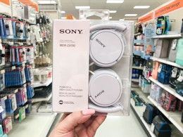 Bestselling Sony Headphones, Pay $9.49 at Target card image
