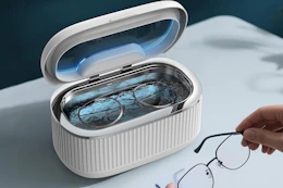 ultrasonic retainer cleaner cleaning glasses
