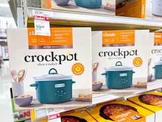 teal crock pot slow cooker