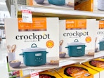 teal crock pot slow cooker