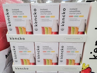 instant smoothie starter packs stacked up