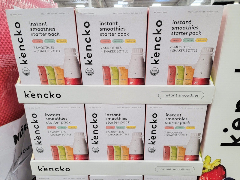 instant smoothie starter packs stacked up