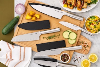 Walmart KitchenAid stainless steel knife set