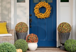 Oversized Faux Floral Spheres