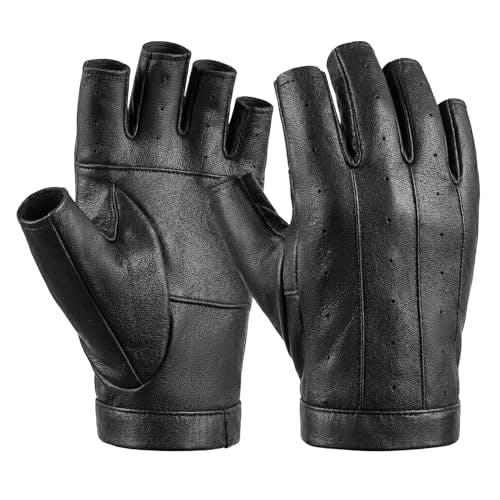 Fingerless Leather Gloves