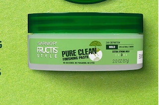 Green jar on a green background