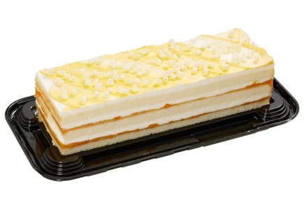 Peaches and Cream Bar Cake