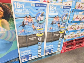 boxes of above ground pools