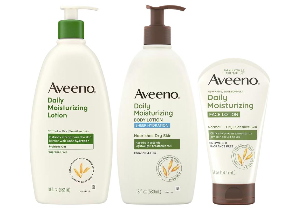 3 Aveeno Products