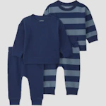 Baby Striped Sweatshirt and Jogger Set