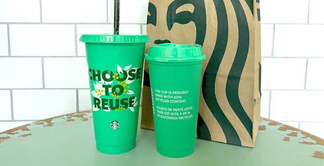 Starbucks Free Earth Day Cups Didn't Happen for 2023 card image