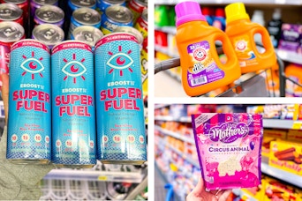energy drinks detergent animal crackers