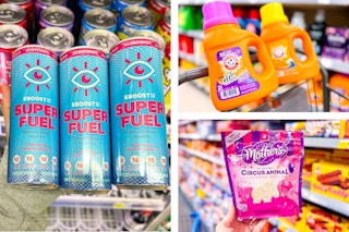 energy drinks detergent animal crackers