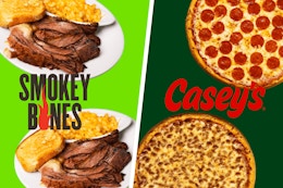 Thursday Food Deals: BOGO Specials at Smokey Bones and Casey's  card image